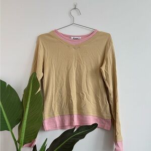Gimaguas Yellow and Pink Long Sleeve Top